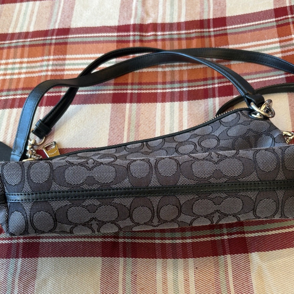Coach Charcoal and Black Shoulder Bag - Picture 4 of 7